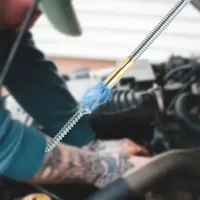 Outil de ramassage magnétique flexible en métal avec tige à forte aspiration – Pliable pour réparation automobile/évacuation d'évier et usages multiples