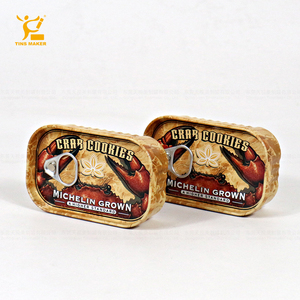 Tinsmaker Custom Logo Printed Oem Odm Food Grade <strong>Empty</strong> 125g <strong>Sardine</strong> Reusable <strong>Tin</strong> Can Rectangular <strong>Sardine</strong> Style <strong>Tin</strong> Manufacturers - Product Image 2