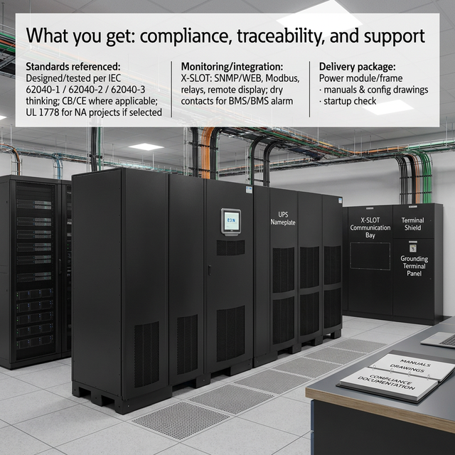 Eaton Power Xpert 9395 UPS 200KVA 275KVA 300KVA 400KVA 500KVA Double Conversion 3 Phase Industrial Online UPS Power Supply