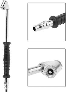 6 "رأس زاوية طويلة قدم مزدوجة مطلية بالكروم شوكة الهواء 1/4" Npt لا يثبت الانحناء إطار نفخ الهواء أداة إصلاح الإطارات - Product Image 6