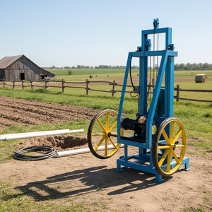 Вращающаяся буровая установка для небольших фермерских хозяйств, 100 м, максимальная глубина с насосом и компонентами сердечника двигателя - Product Image 1