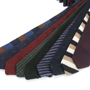 批发畅销产品休闲三角条纹领带普通尖角针织领带男士领结针织领带