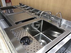 Superbe station de bar à cocktails en acier inoxydable - Product Image 3