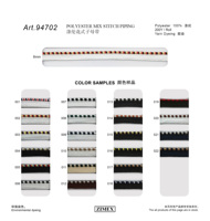 Biais en polyester 100% de 8 mm, cordon de bordure décoratif, passepoil tressé