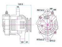2022 fabricants vente chaude alternateur redresseur au silicium automobile de haute qualité 12V/35A | EXEN