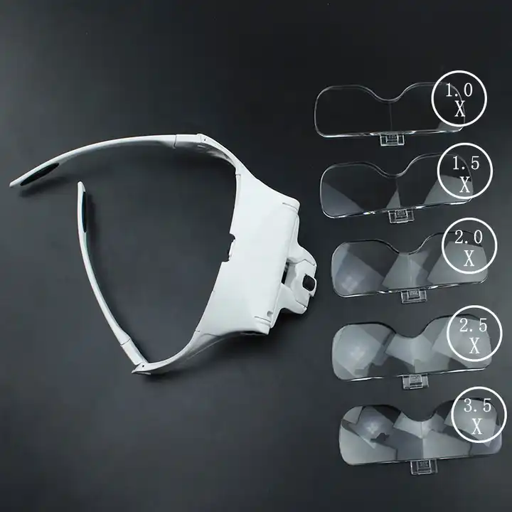 Jewelry Magnifier Glass Magnifying Reading Lens Led Magnifying Eye Wear  Reading Glasses With Interchangeable Bracket & Headband - Buy Jewelry  Magnifier Glass Magnifying Reading Lens Led Magnifying Eye Wear Reading  Glasses With