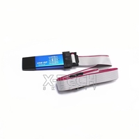 Cabo de Download para Microcontrolador 51, Programador USBasp 51AVR, Gravador USB ISP, Jtag com Caixa