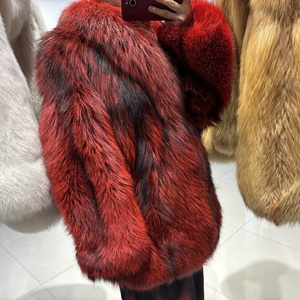 Manteau en fourrure de renard véritable, modèle 2025, le plus vendu, sur mesure, pour l'hiver, unisexe, long, grandes tailles - Product Image 5