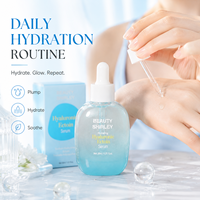 Sérum facial à l'acide hyaluronique et à l'ectoïne, marque privée, vente en gros, logo personnalisé, couleur, soins de la peau, OEM, ODM