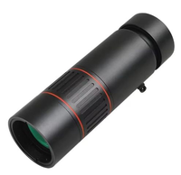 Télescope portable à lentille unique 10X32, fabriqué en caoutchouc avec poignée antidérapante, adapté à l'observation des oiseaux et aux concerts