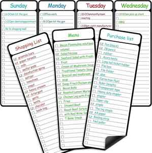 ปฏิทินแม่เหล็กแบบกำหนดเองสำหรับติดตู้เย็น ปฏิทินแบบลบได้สำหรับตู้เย็น เริ่มต้นวันจันทร์ จัดตารางปี 2025 สำหรับงานบ้านและเมนูอาหาร - Product Image 1