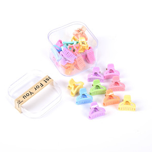 กิ๊บติดผมพลาสติกขนาดเล็ก 2 ซม. สไตล์หวาน สีสันสดใส สำหรับผู้หญิง - หลายแบบ สำหรับ<span class=keywords><strong>ผม</strong></span>สั้น <span class=keywords><strong>ผม</strong></span>ถัก <span class=keywords><strong>ผม</strong></span>ครึ่งหัว แบบต่างประเทศ - Product Image 3