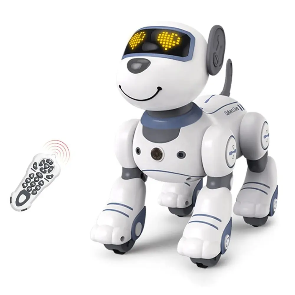 2022 Newest BG1533 RC Robot Dog Pet Toy For Kids Interactive Smart Programmable Dancing RC Stunt Dog With Sound & LED Lights