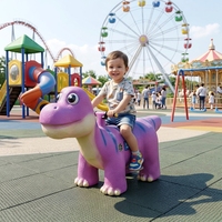Vélo Électrique Souple pour Enfants Leduole, Thème Dinosaure, Moteur 250W, Rotation à 360 Degrés, Construction en Fibre de Verre, Modèle 1