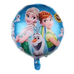 Stripfiguur Ballon Prinses Elsa 5Pcs Set Folie Ballon Meisjes Gunst Ballon