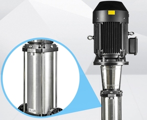 Bomba centrífuga vertical multietapa de alta presión 50HZ/60HZ 7.5hp 5.5kw de una etapa para ósmosis inversa de agua de mar - Product Image 3