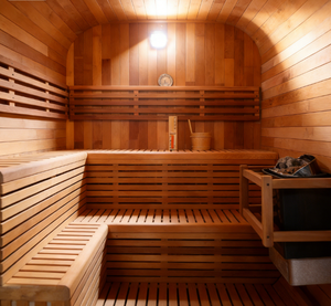 4-6 Persons Family Size Solid Wood Red Cedar Sauna Room for Home/Villa - Product Image 3