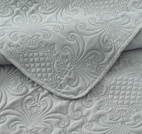 Ensembles de literie Quit lavables en machine avec 1 taie d'oreiller, couvre-lit doux et léger, couverture matelassée, couverture de lit fine