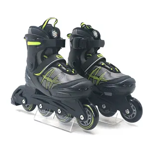 Yijiu – chaussures de patins à roulettes ajustables pour enfants et adultes, vente en gros, PR-22GS1-Green