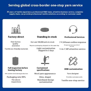 Sợi len pha <span class=keywords><strong>polyester</strong></span> phối kim tuyến 3mm-6mm, nhuộm màu lạ mắt, sợi thô, dùng để móc và đan tay, 50g - Product Image 6