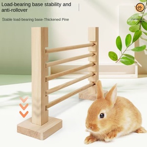 <span class=keywords><strong>Jouet</strong></span> d'entraînement pour <span class=keywords><strong>lapin</strong></span> et cobaye nain en bois détachable - Product Image 2