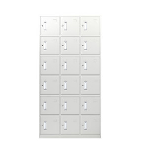 Casiers de rangement métalliques à 18 portes Three Arrows avec serrures pour bureau, salle de sport et usage professionnel - Product Image 5
