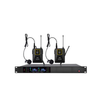Micrófono de conferencia inalámbrico dual de mano con cuello de cisne y pistola corta, con batería AA, conector XLR, UHF 630-690MHz