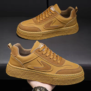 Chaussures pour hommes Printemps 2025 Nouvelle collection Semelle épaisse Résistantes à l'usure Chaussures de travail décontractées Chaussures de sport basses en toile pour hommes - Product Image 4