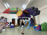 Costume de toucan gonflable géant pour la marche, marionnette d'oiseau gonflable pour les spectacles de défilés en plein air