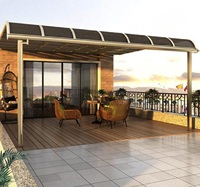 Auvent de protection contre la pluie et le soleil en alliage d'aluminium Hongqi pour terrasse et jardin