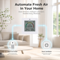 Medidor Digital de Formaldehído ZenMeasure, Detector de Formaldehído, Pantalla de Temperatura y Humedad, Material ABS, 1 Año de Garantía para Apartamentos