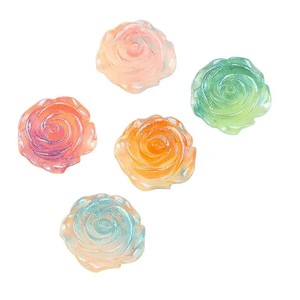 Hielo transparente estrella completa Rosa luminosa DIY resina pintura teléfono funda flor parche sombreros horquilla encanto accesorios Mini modelo - Product Image 1