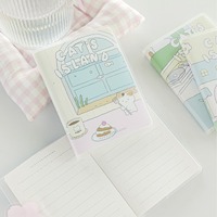 Cuaderno de Notas Mini Portátil con Diseño de Gato, para Estudiantes, para Dibujar y Escribir