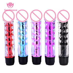 Pemasok SacKnove grosir produk dewasa silikon tipe baterai mainan seks Dildo kepala Penis wanita Vibrator Vagina Vagina - Product Image 1