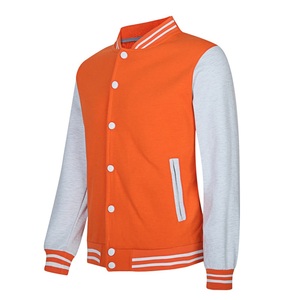 Giacca da uomo Slim Fit Patchwork Varsity <span class=keywords><strong>Bomber</strong></span> da Baseball autunnale caldo con colletto rialzato diretta in fabbrica piccola quantità - Product Image 5