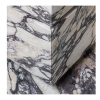 Bassin en marbre naturel Pierre Vanité Salle de bain Cabinet Bol Bain Vanités Lavabos Viola Violet Hôtel Calacatta Viola Cabinet