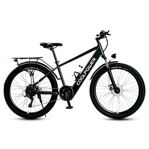 Bicicleta eléctrica de montaña de 26 pulgadas con frenos de disco dobles, equipada con una batería de litio integrada de 48V 10ah - Product Image 2