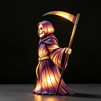 Lanternes d'Halloween personnalisées Grim Reaper – Décoration écologique pour une ambiance effrayante dans les maisons hantées, parcs d'attractions et rues de bars