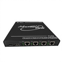 Processeur de fusion HDBaseT de qualité industrielle Bitvisus 4K60 1xHDMI/DP 4xHDBaseT Sortie 45nm FPGA Sans dissipateur thermique Grand écran Métal