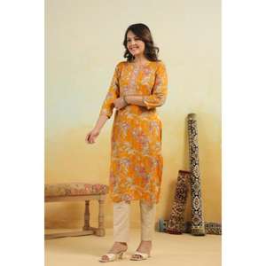 Conjunto de pantalón Kurtis de algodón para mujer, nuevo diseño, Ropa Étnica disponible a precio mayorista para mujer - Product Image 4