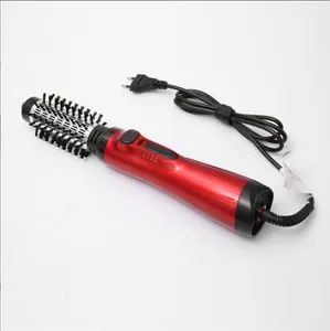 2024 Electric Hair Curl Styler 360 Degree Rotating 2-in-1 Titanium Blow Dryer Brush For All Hair Types Hot Air Brush In 1