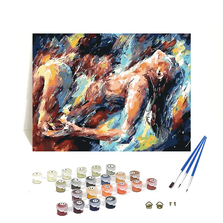 Orfon LY1646 Paint By Numbers for adults Impressionist NUDE painting digital DIY color oil painting kits On Canvas No Frame