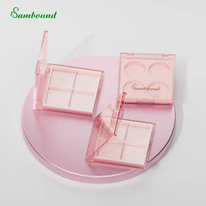 Palette de fards à paupières multicolores en plastique ABS transparent de grande taille à 4 couleurs - Product Image 4