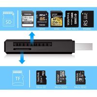 Lector de Tarjetas 2 en 1 USB 2.0 y 3.0, el Más Barato de Fábrica, para Tarjetas SD y TF, Lector de Memoria, Adaptador Multitarjeta, Unidad Flash para Portátil