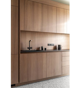 特注黒クルミ無垢材両開き漆仕上げサイドボード クラシックキャビネットデザイン ヴィラプロジェクトソリューション向け - Product Image 1