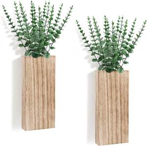 Petit <span class=keywords><strong>pot</strong></span> <span class=keywords><strong>de</strong></span> plante en bois, décoration murale intérieure, cuisine, style moderne, ferme, salle <span class=keywords><strong>de</strong></span> bain, salon, salle à manger, bois naturel - Product Image 1