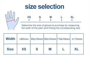 Gants jetables en nitrile bleu sans poudre Gants d'examen Gants en nitrile jetables sans poudre Gants en nitrile - Product Image 4