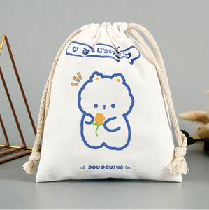 Wholesale High Quality Factory Customized LOGO Printing <b>Canvas</b> Cotton <b>Drawstring</b> <b>Bags</b> - Product Image 6