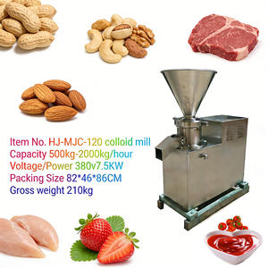 เครื่องบดเนย<span class=keywords><strong>เม็ด</strong></span><span class=keywords><strong>มะม่วง</strong></span>หิมพานต์/เครื่องบดอาหาร 500 กก./ชม. เครื่องบดพริก ซอสมะเขือเทศ น้ำพริก ถั่ว โคลลอยด์มิลล์ รุ่น HJ-MJS-120 - Product Image 6