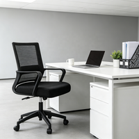 Chaise de bureau pivotante en maille à hauteur réglable pour entreprise, immeuble de bureaux et domicile - Vente en gros